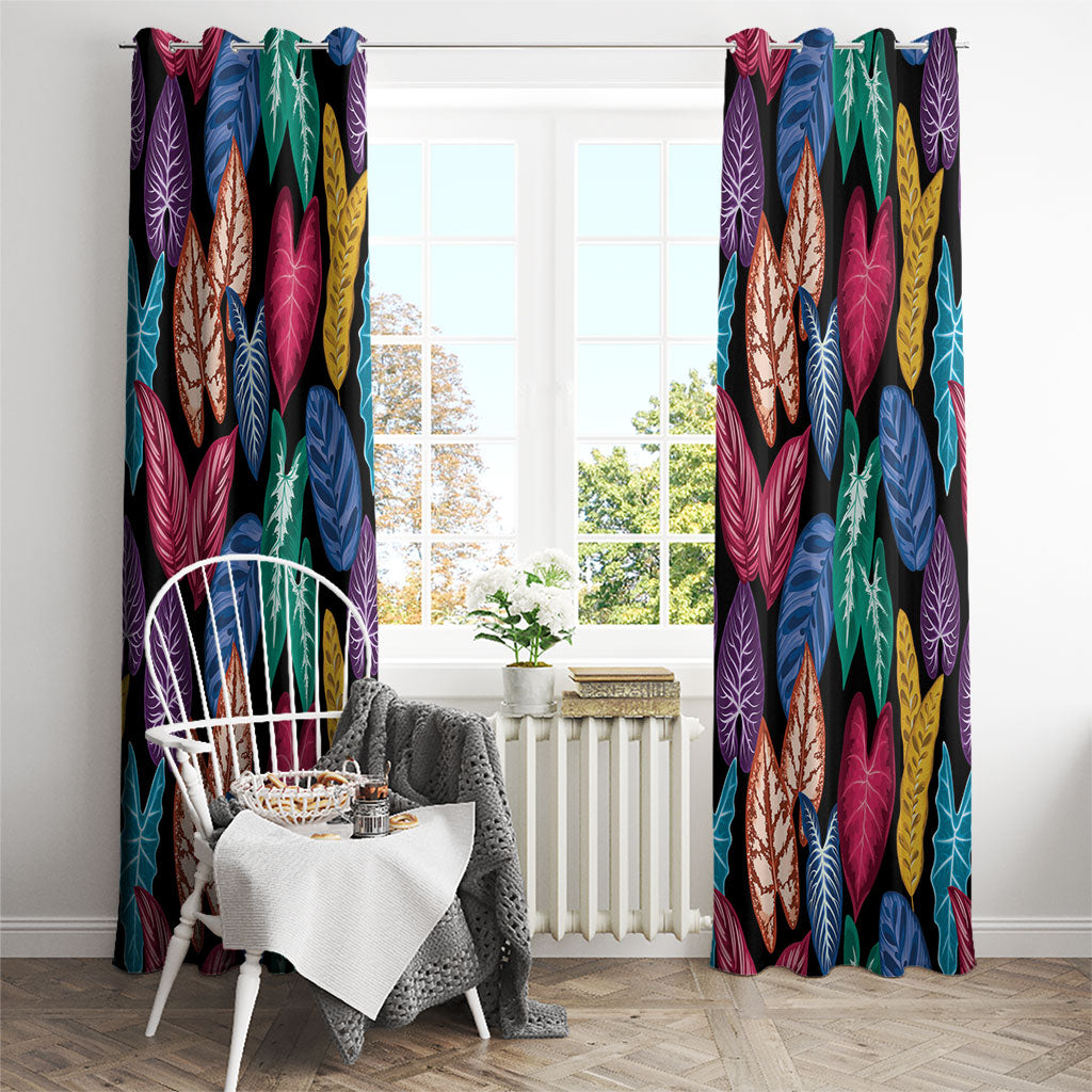 Hawaii Colorful Tropical Leaves Window Curtain LT01 - Polynesian Pride