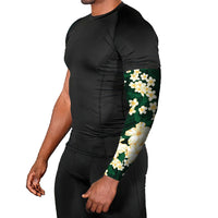 Hawaii Hibiscus Plumeria Green Arm Sleeves Polynesian Pattern LT01 - Polynesian Pride