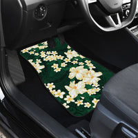 Hawaii Hibiscus Plumeria Green Car Mats Polynesian Pattern LT01 - Polynesian Pride