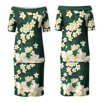 Hawaii Hibiscus Plumeria Green Couples Matching Puletasi and Hawaiian Shirt Polynesian Pattern LT01 - Polynesian Pride