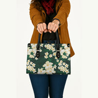 Hawaii Hibiscus Plumeria Green Leather Bag Polynesian Pattern LT01 - Polynesian Pride