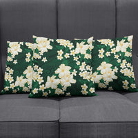 Hawaii Hibiscus Plumeria Green Pillow Cover Polynesian Pattern LT01 - Polynesian Pride