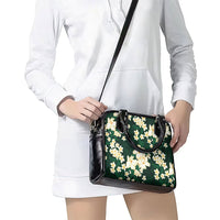 Hawaii Hibiscus Plumeria Green Shoulder Handbag Polynesian Pattern LT01 - Polynesian Pride