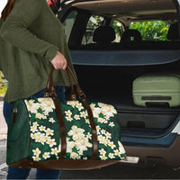 Hawaii Hibiscus Plumeria Green Travel Bag Polynesian Pattern LT01 - Polynesian Pride