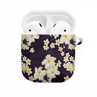 Hawaii Hibiscus Plumeria Purple AirPods Case Polynesian Pattern LT01 Purple - Polynesian Pride