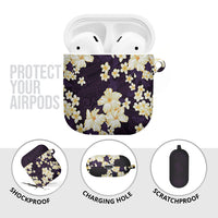 Hawaii Hibiscus Plumeria Purple AirPods Case Polynesian Pattern LT01 - Polynesian Pride