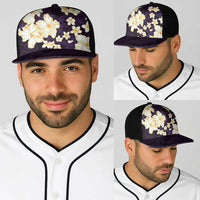 Hawaii Hibiscus Plumeria Purple Baseball Net Cap Polynesian Pattern LT01 - Polynesian Pride
