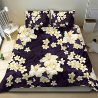 Hawaii Hibiscus Plumeria Purple Bedding Set Polynesian Pattern LT01 - Polynesian Pride