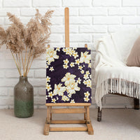 Hawaii Hibiscus Plumeria Purple Canvas Wall Art Polynesian Pattern LT01 - Polynesian Pride