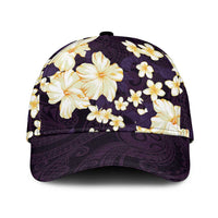 Hawaii Hibiscus Plumeria Purple Classic Cap Polynesian Pattern LT01 Universal Fit Purple - Polynesian Pride