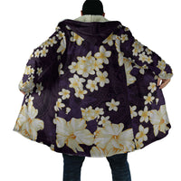 Hawaii Hibiscus Plumeria Purple Cloak Polynesian Pattern LT01 - Polynesian Pride