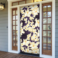 Hawaii Hibiscus Plumeria Purple Door Cover Polynesian Pattern LT01 - Polynesian Pride