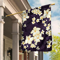 Hawaii Hibiscus Plumeria Purple Garden Flag Polynesian Pattern LT01 House Flag Purple - Polynesian Pride