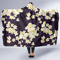 Hawaii Hibiscus Plumeria Purple Hooded Blanket Polynesian Pattern LT01 One Size Purple - Polynesian Pride