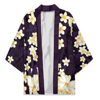 Hawaii Hibiscus Plumeria Purple Kimono Polynesian Pattern LT01 Unisex Purple - Polynesian Pride
