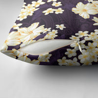 Hawaii Hibiscus Plumeria Purple Pillow Cover Polynesian Pattern LT01 - Polynesian Pride