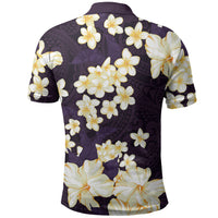 Hawaii Hibiscus Plumeria Purple Polo Shirt Polynesian Pattern LT01 - Polynesian Pride