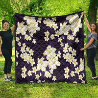 Hawaii Hibiscus Plumeria Purple Quilt Polynesian Pattern LT01 - Polynesian Pride