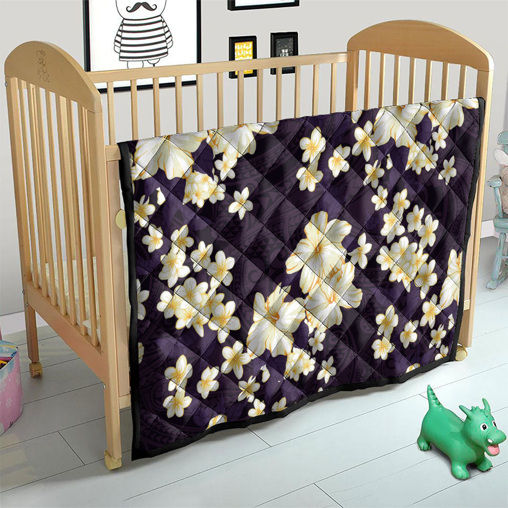 Hawaii Hibiscus Plumeria Purple Quilt Polynesian Pattern LT01 - Polynesian Pride