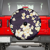 Hawaii Hibiscus Plumeria Purple Spare Tire Cover Polynesian Pattern LT01 - Polynesian Pride