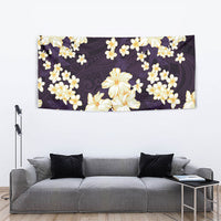 Hawaii Hibiscus Plumeria Purple Tapestry Polynesian Pattern LT01 - Polynesian Pride