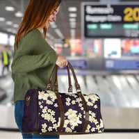 Hawaii Hibiscus Plumeria Purple Travel Bag Polynesian Pattern LT01 - Polynesian Pride