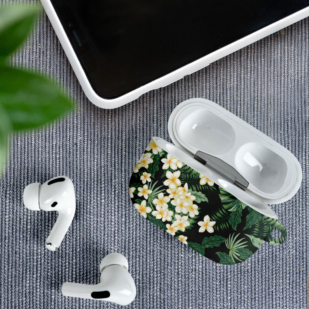 Hawaii Plumeria Tropical Leaves AirPods Case Monstera Calathea Palm Fronds