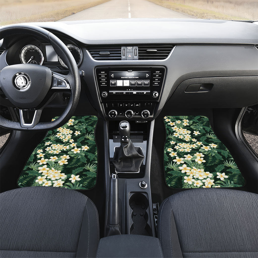 Hawaii Plumeria Tropical Leaves Car Mats Monstera Calathea Palm Fronds