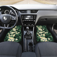 Hawaii Plumeria Tropical Leaves Car Mats Monstera Calathea Palm Fronds