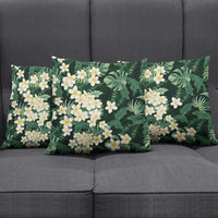 Hawaii Plumeria Tropical Leaves Pillow Cover Monstera Calathea Palm Fronds