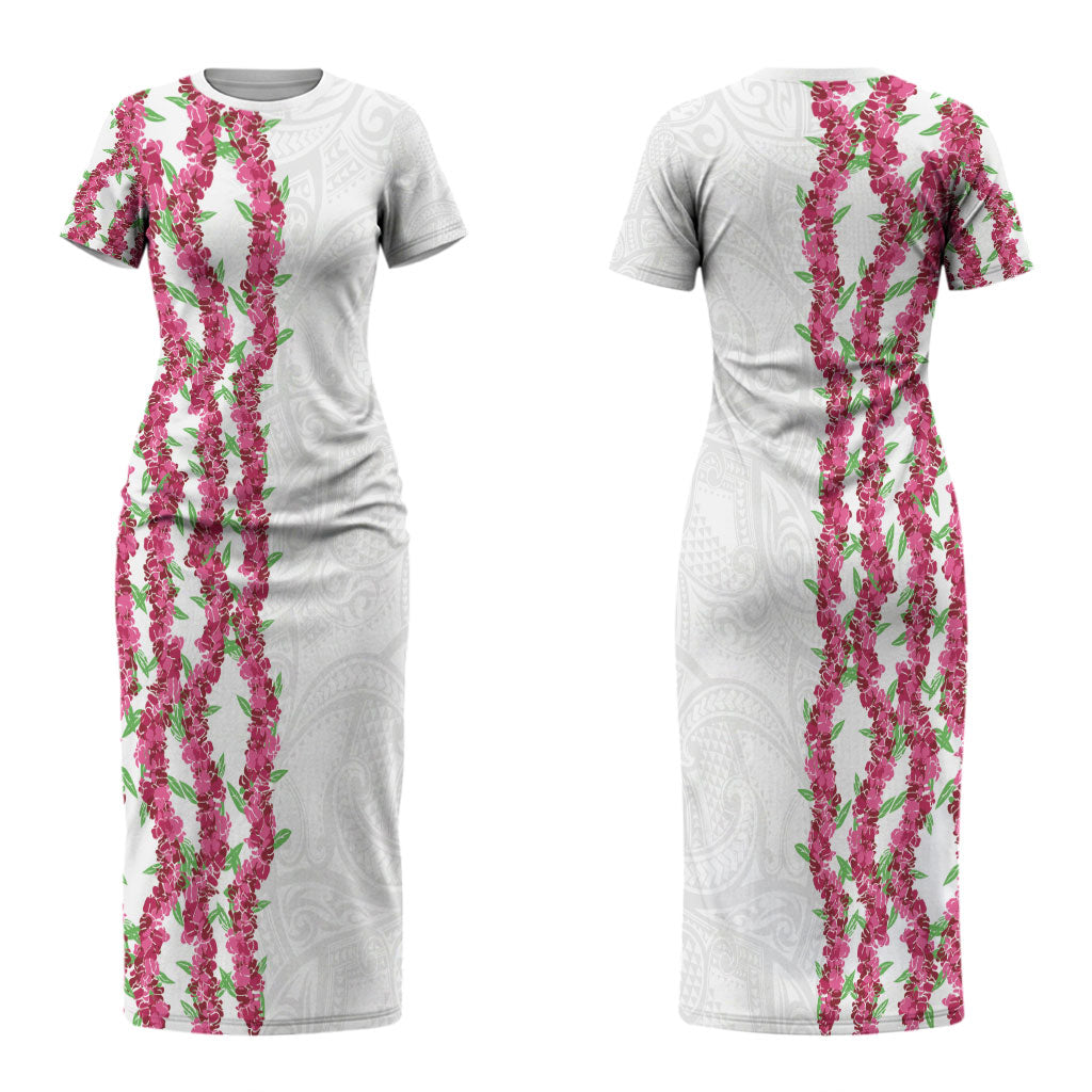 Hawaii Aalii Lei Couples Matching Short Sleeve Bodycon Dress and Long Sleeve Button Shirt Aalii Ku Makani