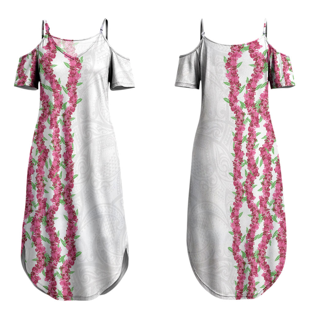 Hawaii Aalii Lei Couples Matching Summer Maxi Dress and Long Sleeve Button Shirt Aalii Ku Makani
