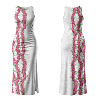 Hawaii Aalii Lei Couples Matching Tank Maxi Dress and Long Sleeve Button Shirt Aalii Ku Makani