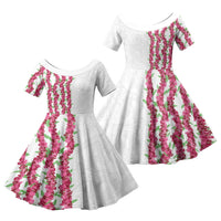 Hawaii Aalii Lei Family Matching Mermaid Dress and Hawaiian Shirt Aalii Ku Makani