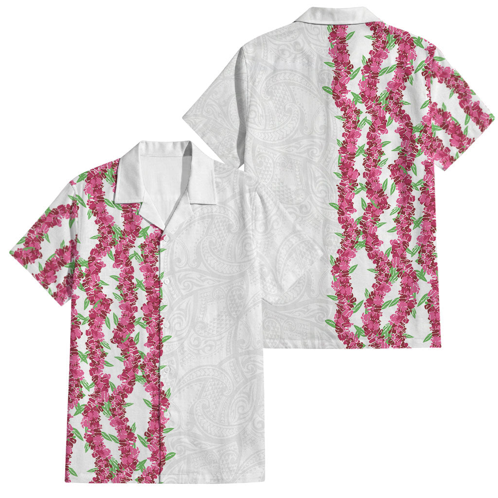 Hawaii Aalii Lei Family Matching Off Shoulder Maxi Dress and Hawaiian Shirt Aalii Ku Makani