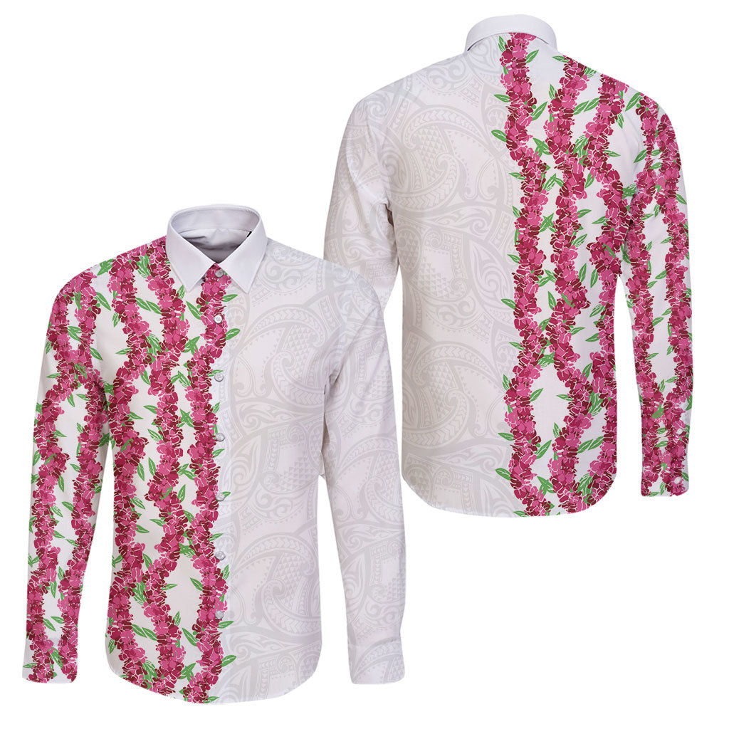 Hawaii Aalii Lei Family Matching Summer Maxi Dress and Hawaiian Shirt Aalii Ku Makani