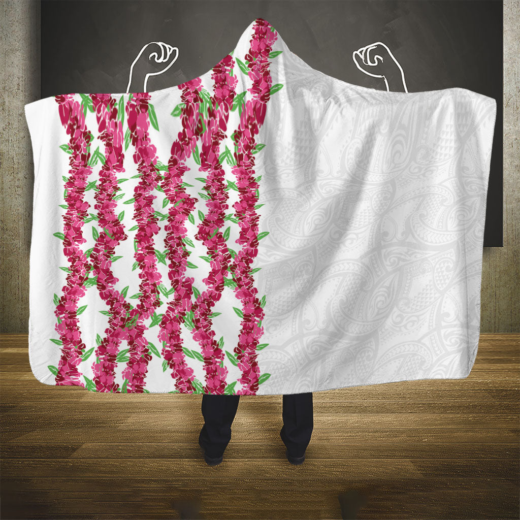 Hawaii Aalii Lei Hooded Blanket Aalii Ku Makani