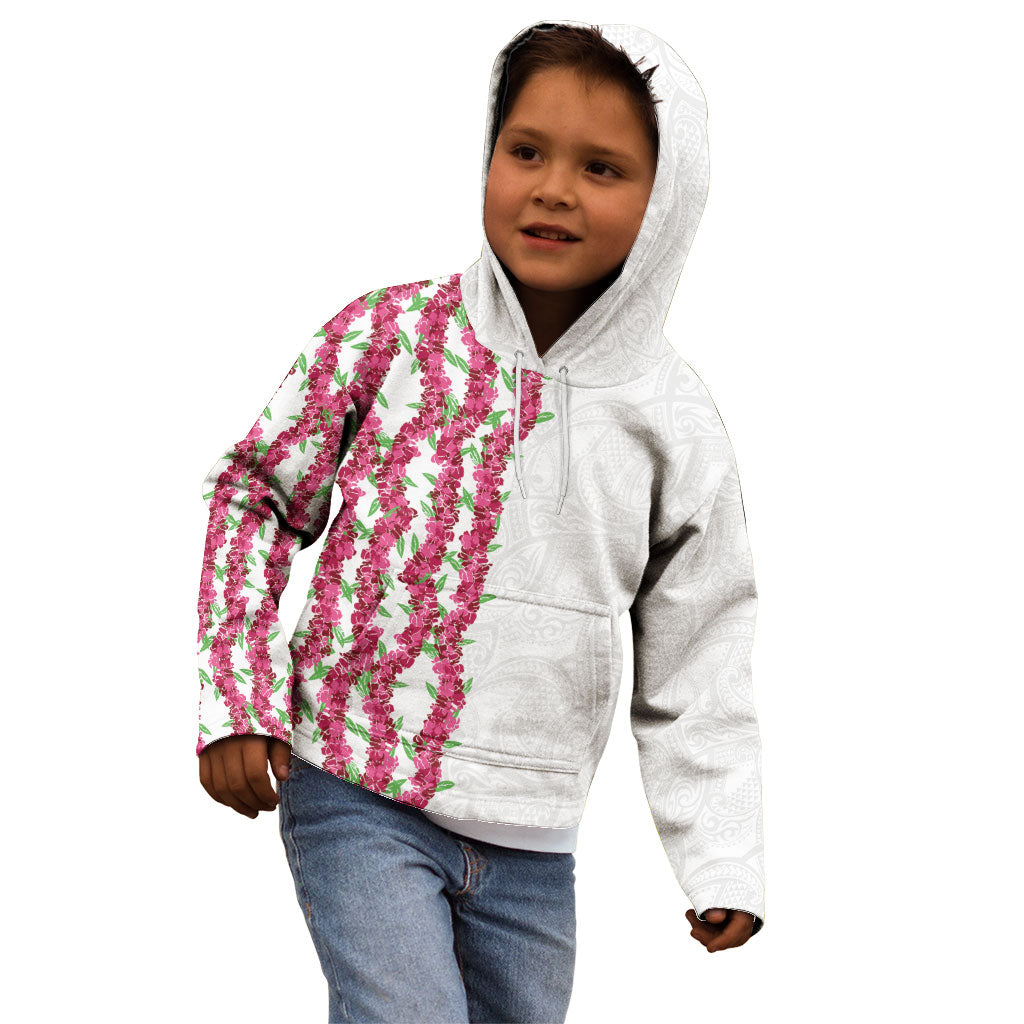 Hawaii Aalii Lei Kid Hoodie Aalii Ku Makani