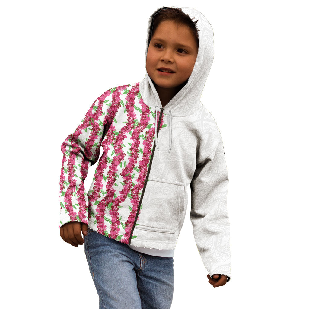 Hawaii Aalii Lei Kid Hoodie Aalii Ku Makani