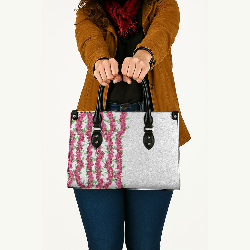 Hawaii Aalii Lei Leather Bag Aalii Ku Makani