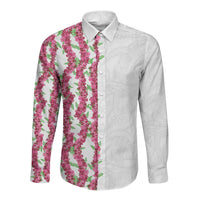 Hawaii Aalii Lei Long Sleeve Button Shirt Aalii Ku Makani