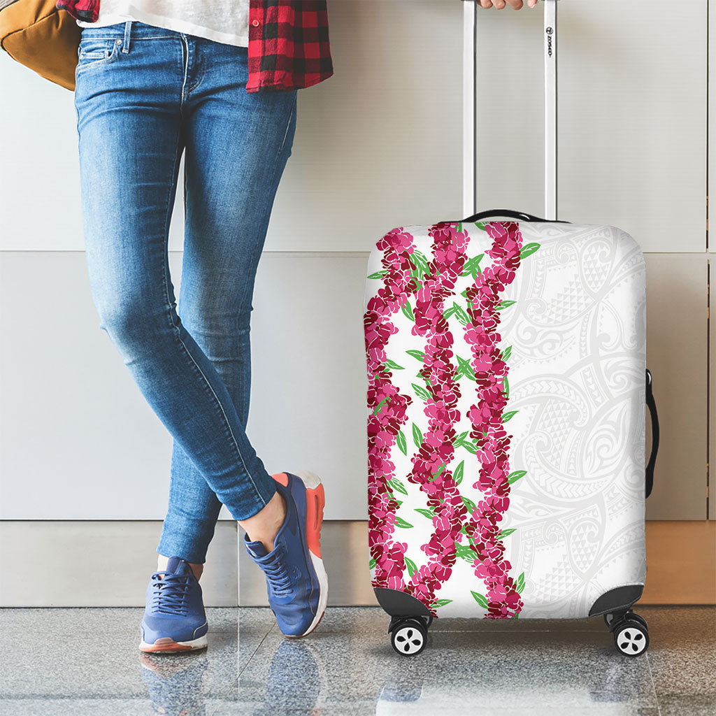 Hawaii Aalii Lei Luggage Cover Aalii Ku Makani