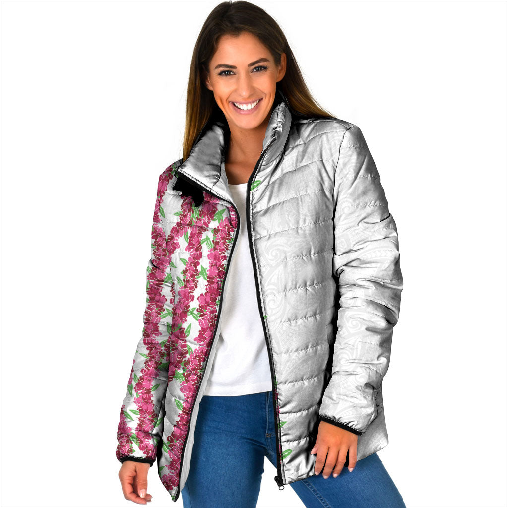 Hawaii Aalii Lei Padded Jacket Aalii Ku Makani