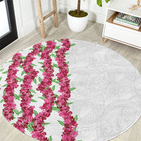 Hawaii Aalii Lei Round Carpet Aalii Ku Makani