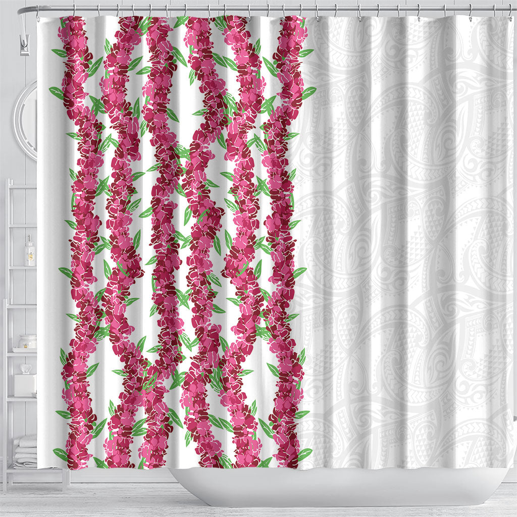 Hawaii Aalii Lei Shower Curtain Aalii Ku Makani
