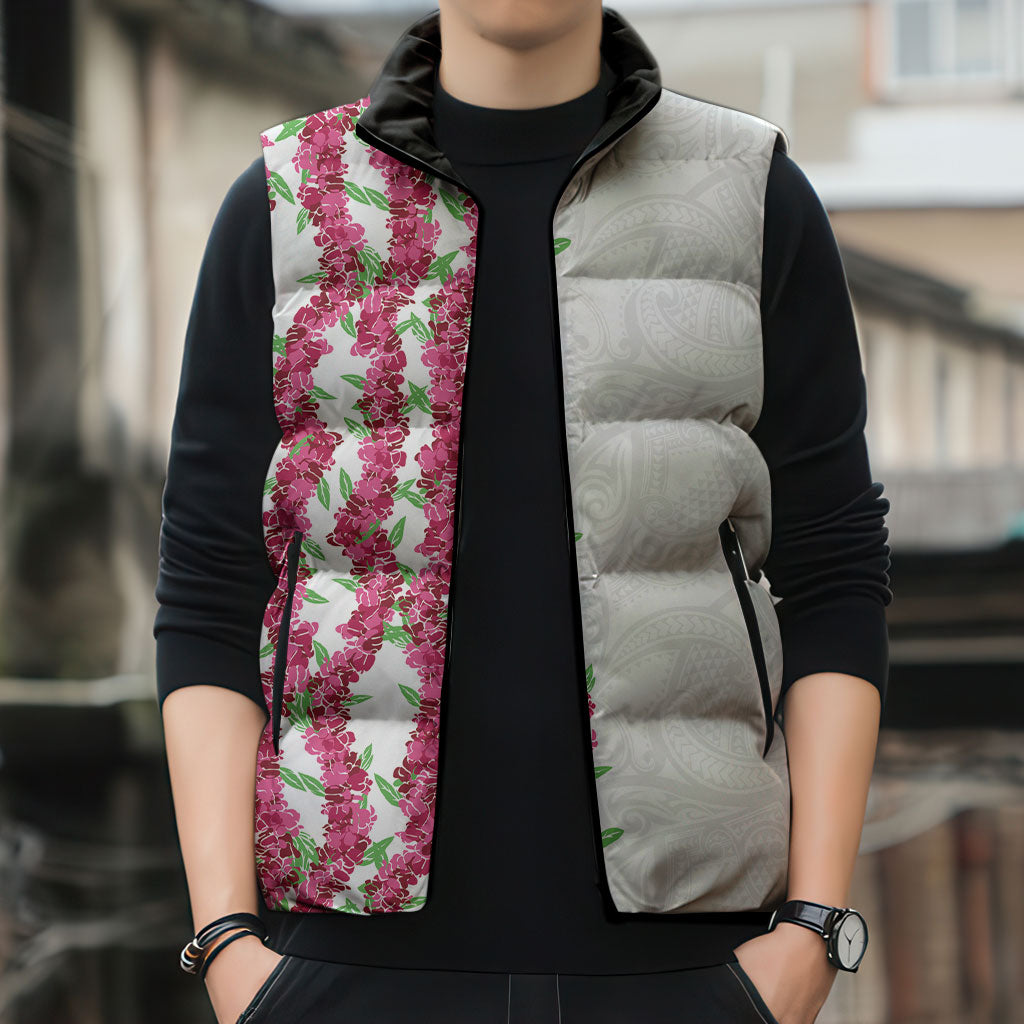 Hawaii Aalii Lei Sleeveless Puffer Jacket Aalii Ku Makani