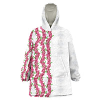 Hawaii Aalii Lei Wearable Blanket Hoodie Aalii Ku Makani