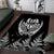 New Zealand Rugby Area Rug NZ Opango Forever Silver Fern Heart LT01 Black - Polynesian Pride