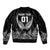 Custom New Zealand Rugby Bomber Jacket NZ Opango Forever Silver Fern Heart LT01 - Polynesian Pride