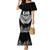 Custom New Zealand Rugby Family Matching Mermaid Dress and Hawaiian Shirt NZ Opango Forever Silver Fern Heart LT01 Mom's Dress Black - Polynesian Pride